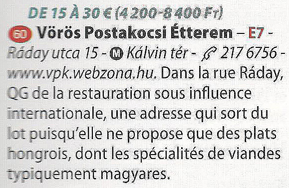 Guide Vert Week-end Budapest